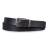 Lederen riem mannen zwart 34 mm inklapbaar