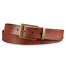 Leren riem bruin 34 mm inklapbaar