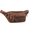 B-Stock "Zion" vintage lederen riemtas leer