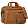 "Arnold" Ruime Laptoptas Leren