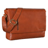 "Davis" Leren Messenger Tas 13 Inch Laptop Vintage Schoudertas Heren