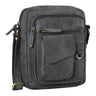 "Ryan" Kleine Leren Crossbody Tas Heren Vintage Schoudertas Omhangen