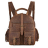 "Nevada" rugzak 13,3 inch laptop in vintage design leer