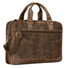 "Lysander" Aktetas Leer Vintage