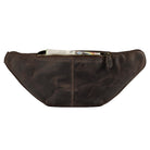 Große Bauchtasche Dunkelbraun