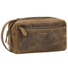 "Bran" Grote Polstas Heren Leer Vintage Echt Leder