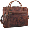 "Jared" Leren Laptoptas 16 Inch Heren