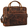 "Jared" Leren Laptoptas 16 Inch Heren