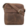 "Craig" Kleine Leren Tas Heren Vintage