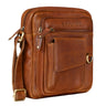 "Ryan" Kleine Leren Crossbody Tas Heren Vintage Schoudertas Omhangen