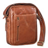 "Irving" Vintage Schoudertas Mannen Leder