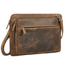 "Clarity" Leren Laptoptas 15 inch smal voor Heren en Dames