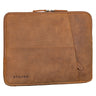 "Cannes" Slanke Laptoptas 15,6 Inch Echt Leer Laptophoes voor Heren & Dames