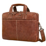 “Oslo” Laptoptas 15,6 - 18 inch Heren Leer Twee Laptop Compartimenten