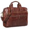"Leandro" Leren tas mannen laptoptas 15,6 inch