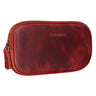 "Mike" Leren Etui Vintage Voor Pennen Smartphone En Cosmetica Tasje
