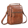 "Lazzaro" Kleine Leren Schoudertas Heren Tablet 10,9 Inch