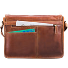 Leder Umhängetasche braun 13 Zoll