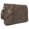 B-Stock "Till" lederen schoudertas 13 inch