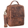 B-Stock "Gideon" Schoudertas Heren Leer Vintage