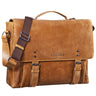 B-Stock "Alfred" vintage aktetas leer bevestigbaar 17 inch