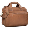 "Excelsior" XXL Laptoptas Heren Leer Grote Aktetas Laptop 17+ inch