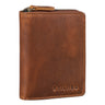 "Giannis" Mini RFID Portemonne voor Herren Leer