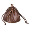 "Mikkel" lederen tas grote vintage munttas XL