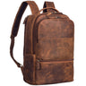 "Thore" Luxe Leren Rugzak Met Laptopvak 17 Inch Dames Business Tas