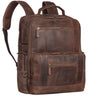 Eike" Modieuze Laptop Rugzak 15.6" Leer