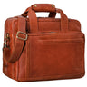 "Excelsior" XXL Laptoptas Heren Leer Grote Aktetas Laptop 17+ inch