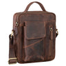 Ledertasche Schulter Herren braun