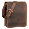 "Lars" vintage schoudertas leer