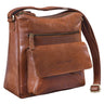 B-Stock "Mira" vintage dames schoudertas in echt leder