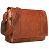 B-Stock "Erik" vintage schoudertas leer 15,6 inch