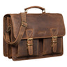 B-Stock "Jeffrey" Leraren tas tasje Leder