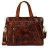 "Lory" Vintage Werktas Leer Dames