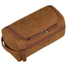 "Rowan" Vintage Lederen Toilettas met Haak