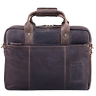 Dunkelbraune Vintage Aktentasche