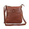 "Lina" Elegante vintage dames schoudertas leer