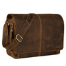 "Alex" Vintage Lederen Shoudertas Mannen