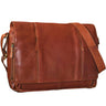B-Stock "Erik" vintage schoudertas leer 15,6 inch