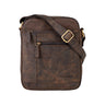 "Diego" vintage herenkoffer leer klein