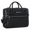 "Dawson" Leren Aktetas Schoudertas Met Laptopvak 15.6 Inch Vintage