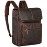 "Sangro" Vintage Leren Herenrugzak Laptoprugzak 15,6-16 Inch Met 2 Laptopvakken