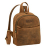 "Kiana" 2-in-1 Dames Sling Bag Leer Kleine Vintage Rugzak