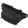 "Robin" Premium Heuptas Heren Leer Vintage met 6 Ritsvakken voor Smartphone Festival Reis