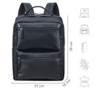 schwarz rucksack echt leder für herren