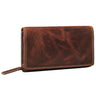 "Chloe" Vintage Leren Portemonnee Dames met RFID