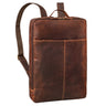 "Livius" Smalle Lederen Rugzak voor Heren & Dames XL Laptop 15 - 19 Inch